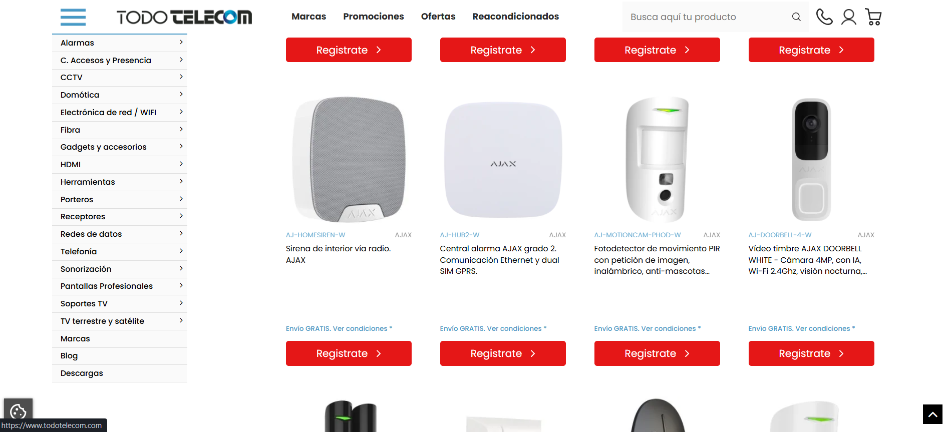 TodoTelecom - Alarmas Ajax Systems
